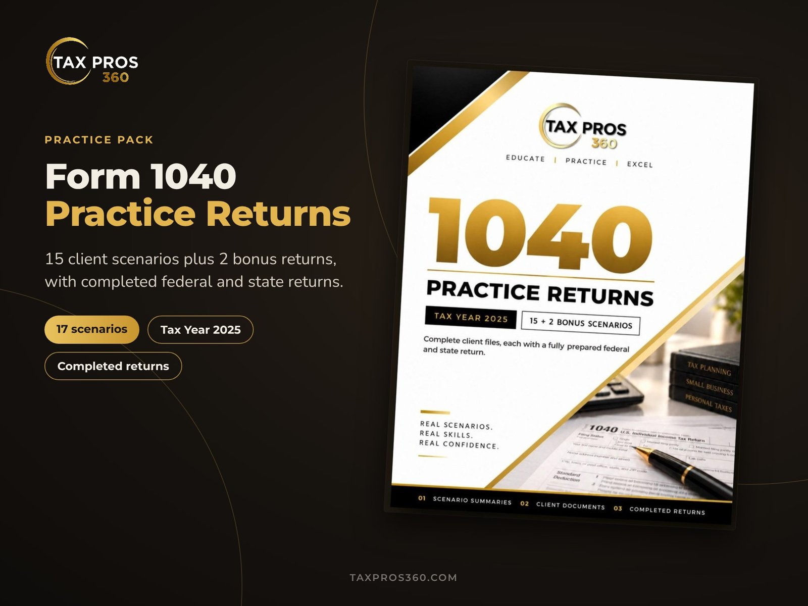 1040 Practice Returns cover