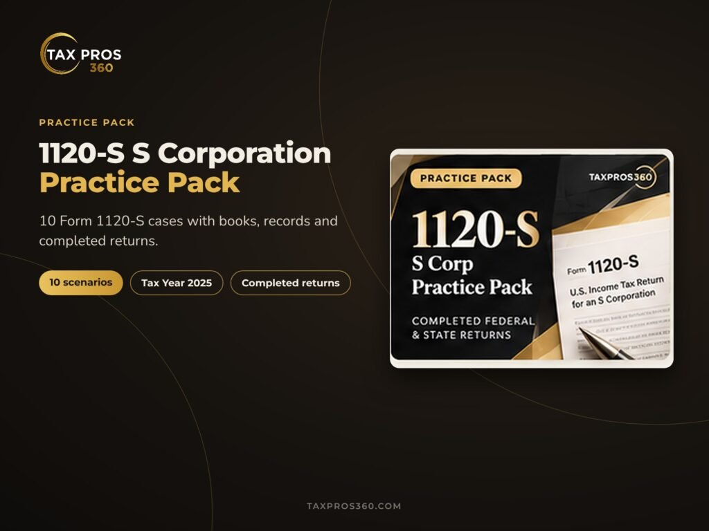1120S S Corporation Practice — product overview