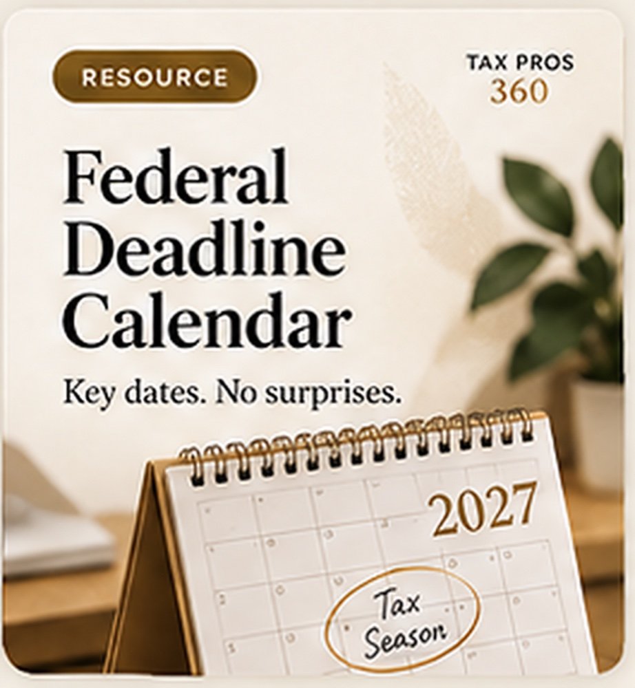 Tax Professional Calendar cover