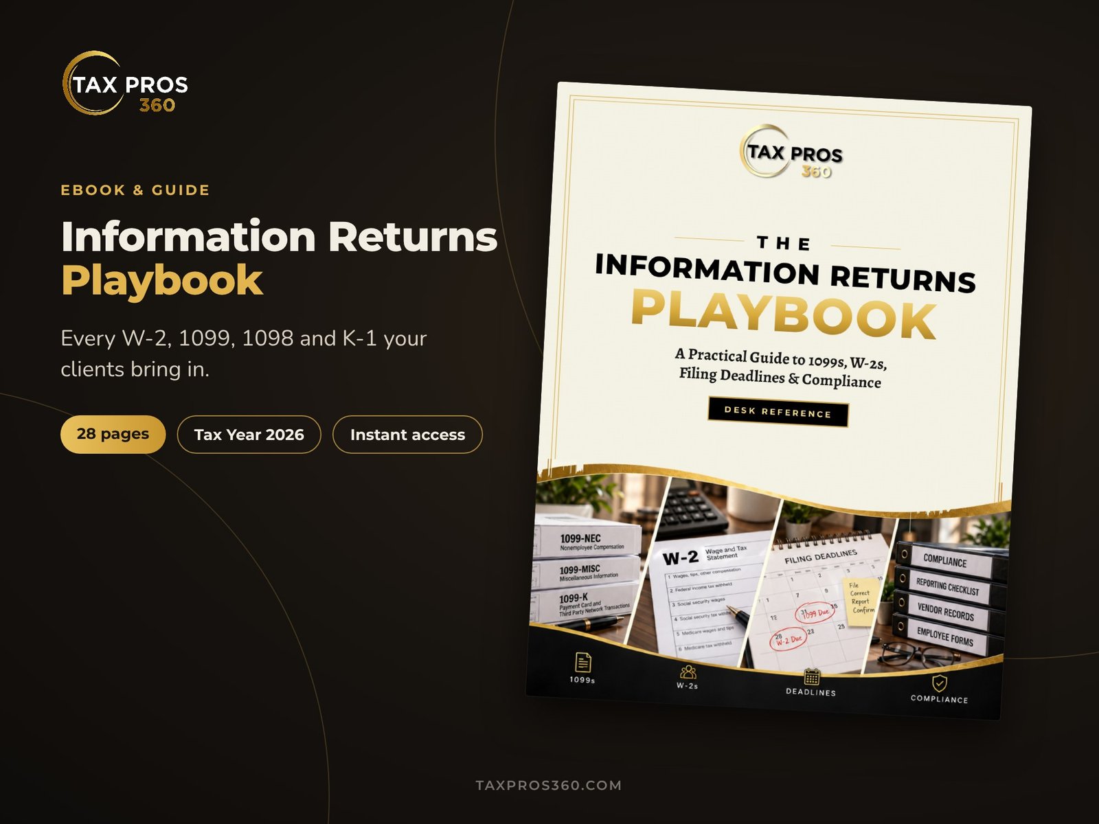 Information Returns Playbook 2026 cover