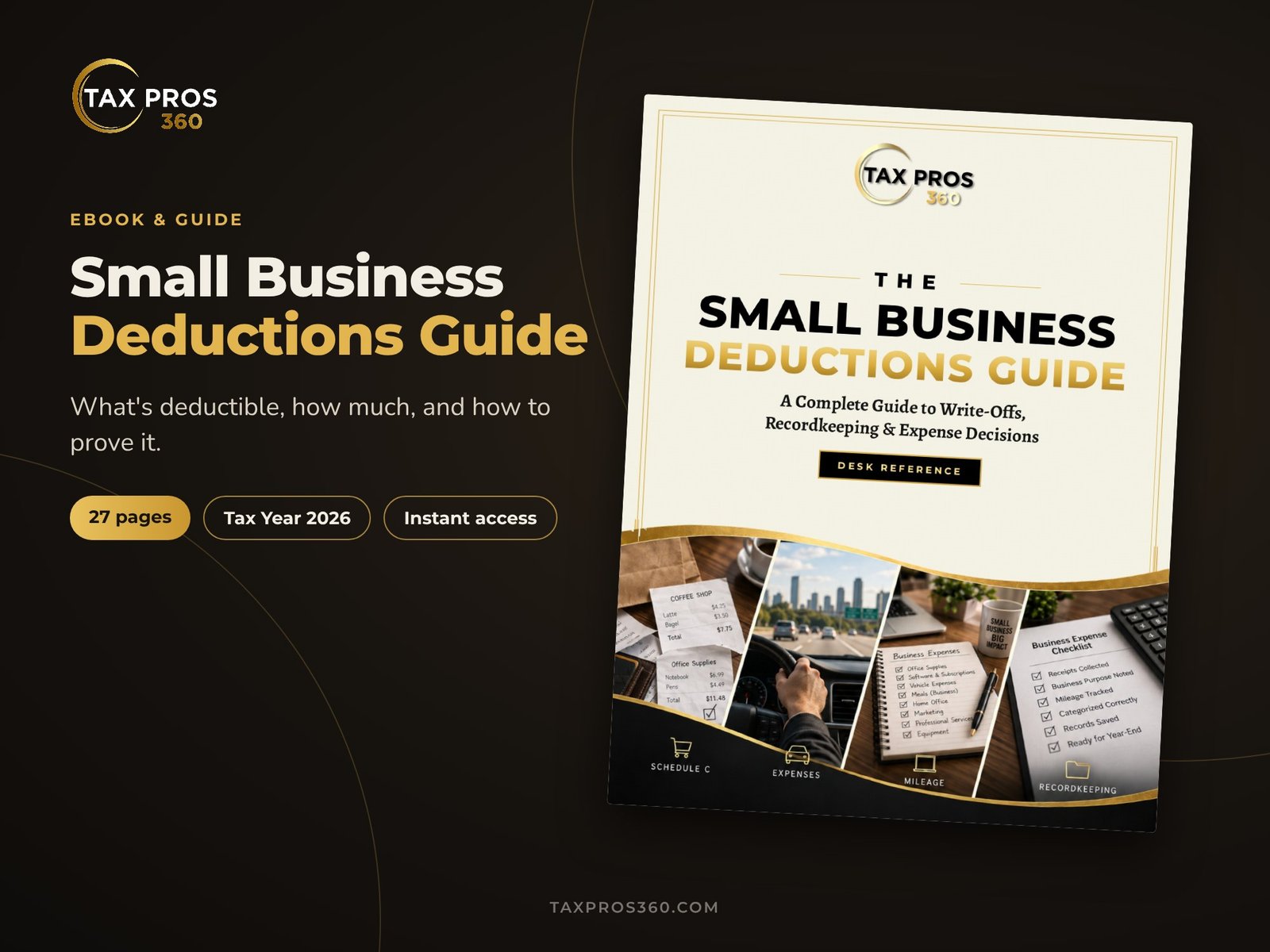 Small Business Deductions Guide 2026 cover