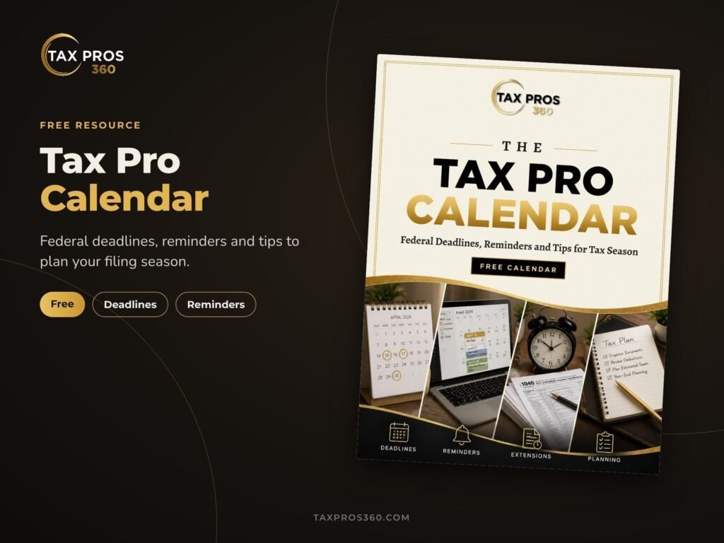 Tax Professional Calendar